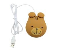 Générique Souris USB Filaire Ours Souris Optique Silencieuse LED Compatible PC et Portable Design Compact et Ergonomique pour Bureau Maison et Étudiants