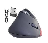 Générique Souris Verticale sans Fil,Souris Verticale - Souris Ergonomique,Souris d'ordinateur à capteur Stable de Haute précision, pour Ordinateur de Bureau, PC, réduit la Fatigue Musculaire