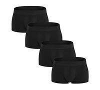 Générique sous Vetement Homme - Boxer Homme Men's Fashion 4er Pack Colorful Confortable 95% Underwear Plus Size (Black L)