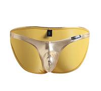 Générique sous Vetement Homme Sexy Érotique String Homme Sexy Érotique Strings en Cuir Laqué Brillant Métalliques String Push Up sous-Vetements de Saint Valentin Jour Séduisante