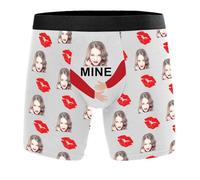 Générique sous-vêtements Homme Personnalisés Slip avec Visage Imprimé Cadeau Je t'aime pour Mari,Idée Cadeau Personnalisée pour Anniversaire, Saint-Valentin, Anniversaire de Mariage