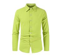 Générique sous-vêtements Longs pour Hommes l'europe et Les États- dominent la Chemise à Manches Longues Tendance pour Hommes. Chemise Homme Fit