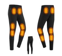Générique sous Vêtements Thermiques Chauffants Pantalon Chauffants Électriques Rechargeables USB À 12 Z1s Couche De Base en Polaire pour Temps Froid Hiver Outdoor(Noir,M)