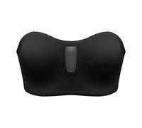 Générique Soutien-Gorge À Ouverture Avant sans Armature pour Femme Âgée Confortable Et sans Baleines Modèle À Coupe Fixe Et Fonctionnel pour Un Usage Régulier(Black, XL)