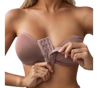 Générique Soutien Gorge Bandeau sans Bretelles Push Up avec Armature Grande Taille Adhesif Baleine Soutien-Gorge Femme Bretelle Transparente Invisible