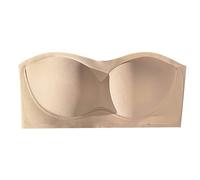 Générique Soutien Gorge Dos Nu Bustier Femme sans Complexe Brassiere Grande Taille Soutiens-Gorge De Sport Bandeau Brassière Brasier Noir sous-Vêtements Invisible Dos-Nu Top Intégré avec Armature