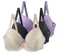 Générique Soutien Gorge en Dentelle pour Femmes, Couverture Complète Brassière, Soutien Gorgé à Armatures, Lingerie Rembourrés, sous Vêtements de Couleur Unie, Bralettes Douces Rous Les Jours
