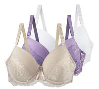 Générique Soutien Gorge en Dentelle pour Femmes, Couverture Complète Brassière, Soutien Gorgé à Armatures, Lingerie Rembourrés, sous Vêtements de Couleur Unie, Bralettes Douces Rous Les Jours