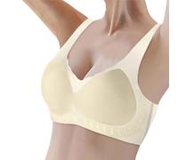 Générique Soutien Gorge Minimiseur Grande Taille,Soutien-Gorge Enveloppant Confortable pour Femmes, Grand, Fin, affaissé sur Le côté, beauté du Dos, Brillant, sans Anneau en Acier