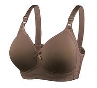Générique Soutien-Gorge - Nuevo Sujetador Grande y cómodo Para Mujer Copa D Estilo Sin anillo de Sujetador Sexy de reunión (Coffee 42)