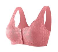 Générique Soutien Gorge Ouvert Devant Soutien-Gorge Brassière Femme sans Armature Sport Brassiere Confortable Yoga Push Up sans Couture Rembourré Non Rembourré Brassière Sale/Cheap/Deals (Rouge, M)