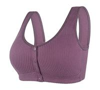 Générique Soutien Gorge Push Up - Womens No Steel Ring Front Close Bra T Back Plus Size Soutien Gorge sans Doublure sans Couture pour Buste