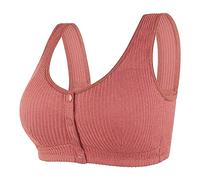 Générique Soutien Gorge Push Up - Womens No Steel Ring Front Close Bra T Back Plus Size Soutien Gorge sans Doublure sans Couture pour Buste
