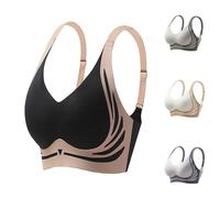 Générique Soutien Gorge sans Armature Épaules Étroites 1 pièces - Brassiere Femme sans Armature en Microfibre, Top Brassière Femme, Lingerie Femme Élastiqué sans Coutures - Soutien Gorge Invisible
