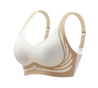 Générique Soutien Gorge sans Armature Femme Push Up Rembourré Soutien Gorge Bandoulière Réglable Confortable de col sans Couture Brassiere Anti Affaissement avec rallonge Soutien Gorge