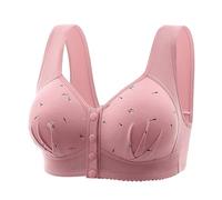 Générique Soutien Gorge sans Armature Nouveau À Boutons Avant pour Seniors Grande Taille Mousse Fixe Coton Style Débardeur Confortable Respiration Optimale