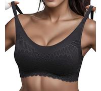 Générique Soutien Gorge sans Armature Push Up Brassière Femme Sport Confortable Soutien-Gorge pour Quotidien Yoga (Noir, M)