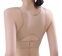 Générique Soutien-gorge sans armatures pour femme - Gros seins - Maintien fort - Correction de posture - Fermeture avant - Contre la graisse du dos - Pour une posture droite - Portable au quotidien
