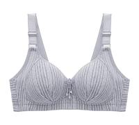 Générique Soutien Gorge sans Complexe Femmes Couverture complète Tasse lumière rembourrée Armatures t-Shirt Soutien-Gorge Push Up Confort Quotidien Essentiel Soutien(Blue,38)