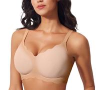 Générique Soutien Gorge sans Complexe Soutien-Gorge sans Armatures Confortable pour Femme,Design sans Coutures avec Fermeture à Trois Crochets,sous-vêtement de Maintien(XL)