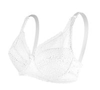 Générique Soutien Gorge Sensation Fraîche Sexy Fin sans Agrafes Type Unitaire Dentelle sans Armature pour Femme Ajustable Grand Buste Minimisant Européen Arum sans Complexe