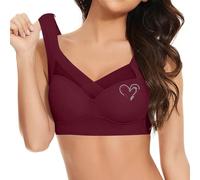 Générique Soutiens-Gorge Femme sans Armature Soutien Gorge Push Up Brassiere Grandes Tailles Minimiseur Brassière sans Coutures Confortable Respirant Bra avec Coussinets Yoga Sport