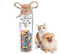 Générique Souvenirs pour Chiens Flacon Verre Cendres Moustaches Chat