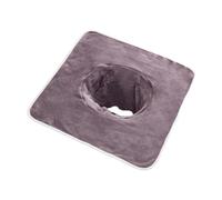 Générique Spa Towel avec Trou pour Le Visage Housse Lit Massage Drap Réutilisable Fibre Agréable Adaptée Spa Salon Soins à Domicile, Gris