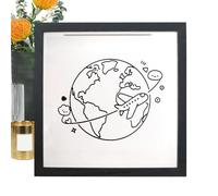 Générique Space Memory Box, Top Loading Keepsake Storage, Memory Box with Slot and Hook Feature, Collector with Design, Memorys Organizer with Easy Access, Keepsake for Travel Museum Memorial