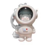 Générique Spacemans Light Up Bear Keychain, Cute Astronaut Pendant for School Bags, Portable Cell Phone Ornament, Glowing Animal Key Chain, Stylish Bag Decor