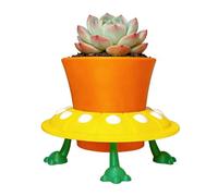 Générique Spaceship Flower Pot, Compact Decorative Planter Container, Multi Size L S M Plant Holder with Futuristic Design, Portable Garden and Balcony Nursery Pot for Indoor Outdoor Use