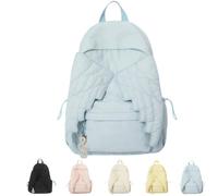 Générique Spacious Angel Wing Backpack,Cutecore Coquette Wing Themed Travel Daypack with Zipper,Fun Kawaii Large Capacity Nylon Bag ，Blue