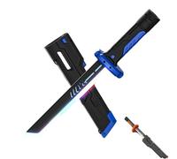 Générique Sparkblade Sword.Master Sword, 17.3 inch Spark Blade Swords with Multicolor LED Lights and Sound Effects, Type-C Charging, Anime Collectible Cosplay Prop for Halloween Costume (Blue)
