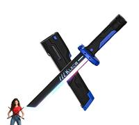 Générique Sparkblade Sword.Master Sword, Fake Katana with Smoke, Swords Toys with LED Light and Sound, for Cosplay, Halloween, and Display (Blue)