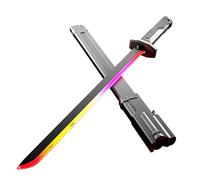 Générique Sparkblade Sword,Spark Blade Sword with Smoke Sparking Light up Swords,7-Color LED Lighting Effects, Sound Feedback,for Cosplay, Halloween, and Display (Grey)