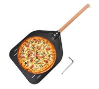 Générique Spatule à pizza Outil de cuisine à manche en bois amovible 30 cm