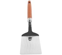 Générique Spatule Cuisine en Acier Inoxydable 403 et Bois, Facile à Nettoyer et Solide, Pelle à Pizza pour Frire et Servir Aliments
