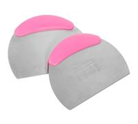 Générique Spatule en Silicone Multifonction 2 Pièces Racloir à Pâte et Coupe-Beurre Manche Ergonomique Rose Ustensiles Cuisine et Pâtisserie pour Barbecue Pâtisserie et Préparation de