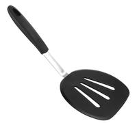 Générique Spatule en Silicone Noire Résistante à Haute Température Spatule Multifonction pour Wok et Cuisson Accessoire Ergonomique Antiadhésif Cuisine Quotidienne Ustensile Sûr et
