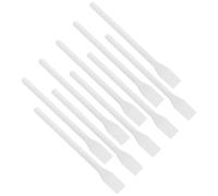 Générique Spatules en Plastique Blanc Outil Portable Lot de 10 pour Application et Mélange pour Maquillage, Peinture et Soins Réutilisable