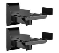 Générique Speaker Wall Mount, Surround Sound Brackets, 2 Pieces Heavy Duty Metal Build with Adjustable Tilt Design, Audio Holder for Home, Theater Venue and Entertainment Use, Color Black