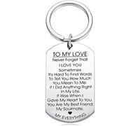 générique Spécialité dextéritéMari Petit ami Mariage Anniversaire Amant Cadeaux Porte-clés Porte-clés à Mon Amour Saint Valentin (Argent)