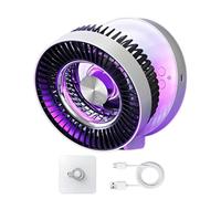 Générique Speed Adjustment RGB Light Bedroom Desk Fan - Foldable Table Fan