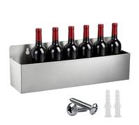 Générique Speed Rail Simple Support Organisateur étagère Murale de Bar | Porte-bouteilles d'alcool Sauce, canette de bière, boissons, eau, cocktail, pour cuisine, salon, restaurant, S