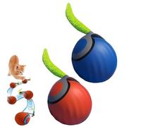 Générique Speedy Tail 2.0, Speedy Tail 2.0 Cat Toy, Automatic Moving Cat Balls with Tail, Interactive Cat Toy for Indoor Cats, Two Speed Adjustment, Rechargeable Interactive Cat Toy Indoor (2Pcs Mix)
