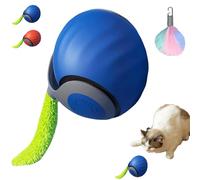 Générique Speedy Tail 2.0, Speedy Tail Cat Toy, Automatic Moving Cat Toy Ball, Interactive Cat Toy for Indoor Cats, USB Rechargeable Smart Cat Toys Ball with Tail, Two Speed Adjustment (Blue)