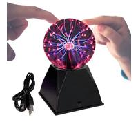 Générique Sphère Plasma USB - Lampe Réactive Au Son De 20 Cm, Boule Lumineuse Électrostatique, Écran Tactile | Boule Rechargeable Pour Et Adultes, Décoration De Bureau, Jouet Scientifique, Nouveauté