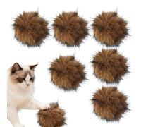 Générique Sphères de Chat en Peluche - Jouets félins roulants, dresseurs de Chatons Doux | Unités de modules de Divertissement à en Tissu Tactile, Ensemble d'outils de développement de compétences d'