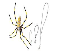 Générique Spider to Repel Flatworm, Realistic Fake Spider, 5.91x4.13 inches, Creepy Decoration, Halloween Party Favor, Lifelike Toy Arachnid for Worm Prevention and Pranks