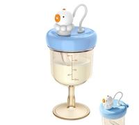 Générique Spill Proof Wine Sippy, Travel Straw Cup, Measurement Scale Beverage Holder, Children Boys Girls Over 12 Months Outdoor Camping Picnic Daycare Nursery Fun Drinking Tool for